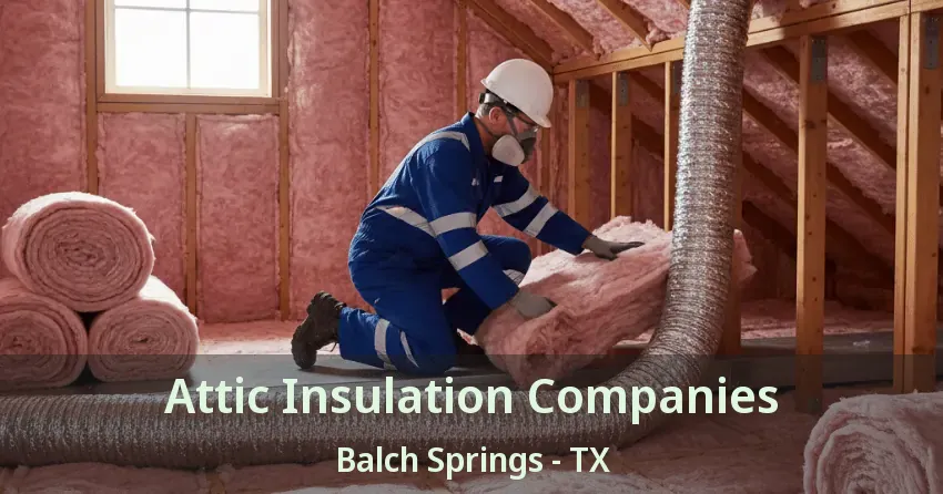 Attic Insulation Companies Balch Springs - TX