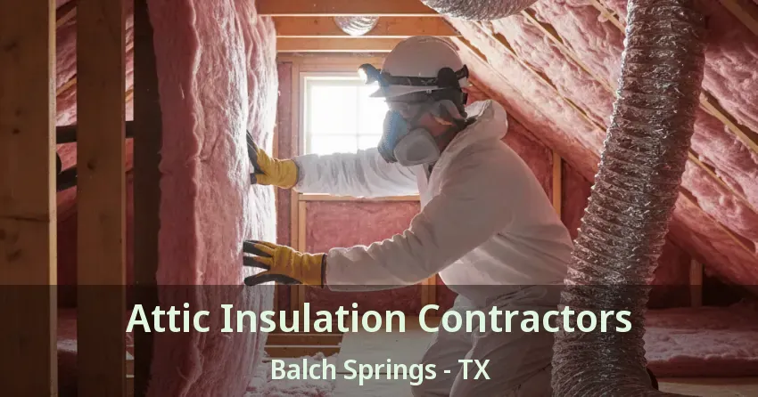 Attic Insulation Contractors Balch Springs - TX